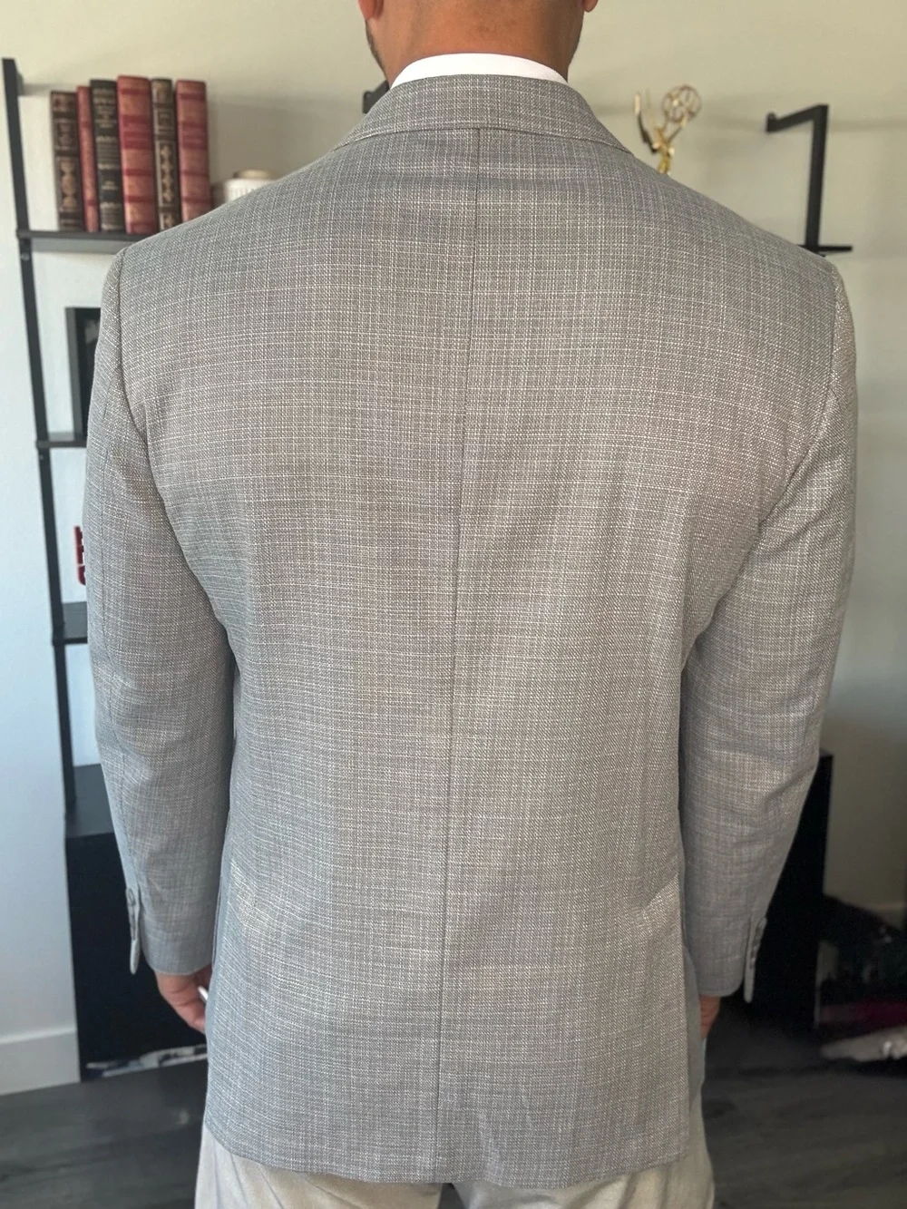 Nordstrom Rack Men's Gray Plaid Blazer - Slim Tailored Fit